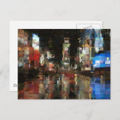 Carte Postale temps mosaïque carré (Devant / Derrière)