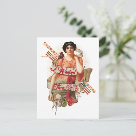 Carte Postale Temps perdu (Debout devant)