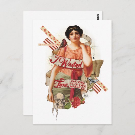 Carte Postale Temps perdu (Devant / Derrière)