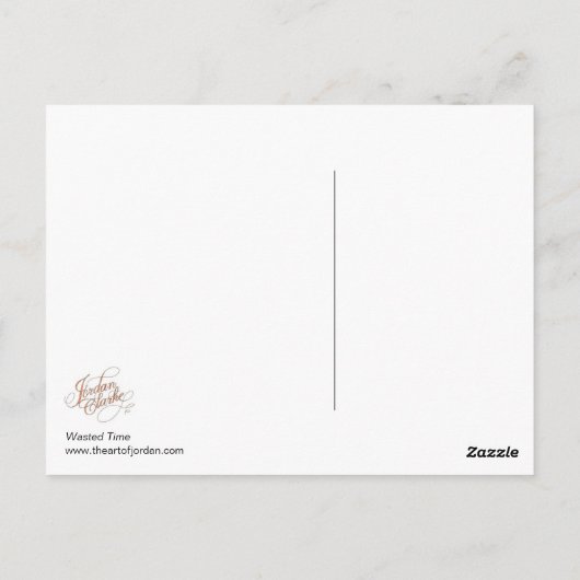 Carte Postale Temps perdu (Dos)