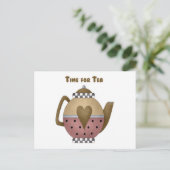 Carte Postale Temps pour le thé (Debout devant)