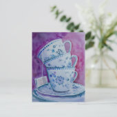 Carte Postale Temps pour le thé (Debout devant)