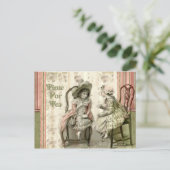 Carte Postale Temps Pour Le Thé (Debout devant)