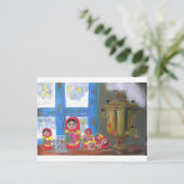 Carte Postale temps russe de thé (Debout devant)