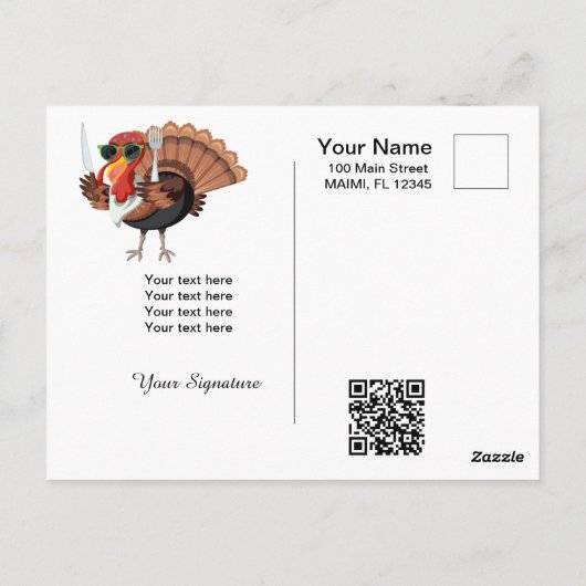 Carte postale temps Turquie (Dos)