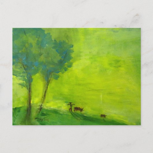 Carte Postale Temps vert (Devant)
