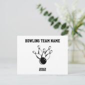 Carte Postale Ten Pin Bowling, Bowling Team Name, 2012 (Debout devant)