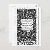 Carte Postale TEN TRUTHS citation de Nietzsche (Devant / Derrière)