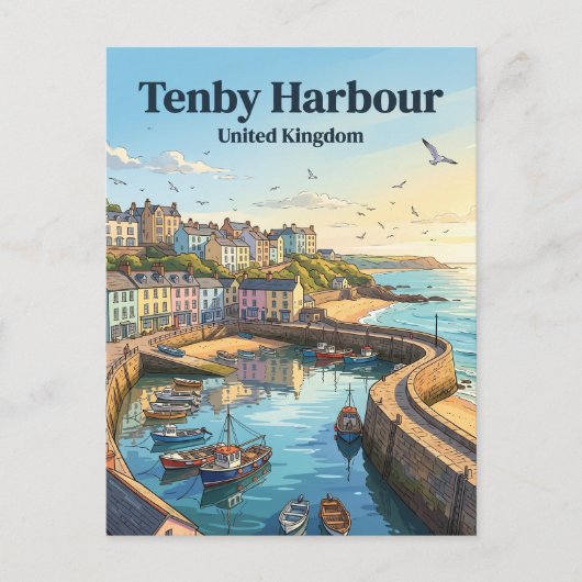 Carte Postale Tenby Royaume-Uni (Devant)