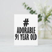 Carte Postale Tendance 91 ANS DE CONCEPTION ANNIVERSAIRE (Debout devant)
