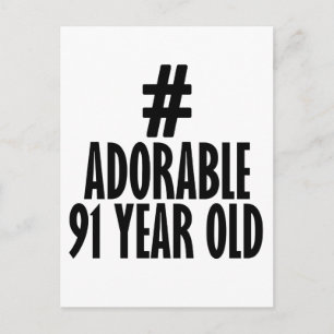 Carte Postale Tendance 91 ANS DE CONCEPTION ANNIVERSAIRE