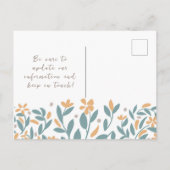 Carte postale tendance et simple de nouveau adress (Dos)