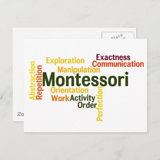 Carte Postale Tendances humaines Word Art Version 1 (Devant / Derrière)