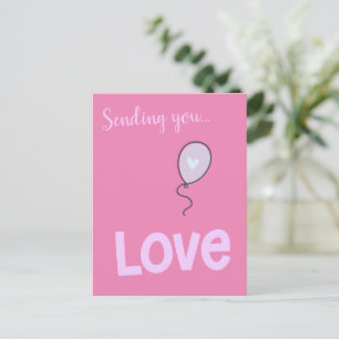 Carte Postale Tendre amour - Joli ballon