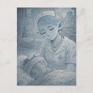 Carte Postale Tendresse / Infirmière / Hôpital