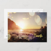 Carte Postale Tenerife, Lumières du soir (Devant / Derrière)