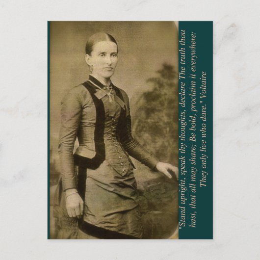 Carte Postale Tenez-vous debout, parlez vos pensées, déclarez la (Devant)