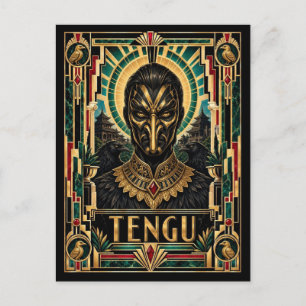 Carte Postale Tengu, Art Déco Mythique