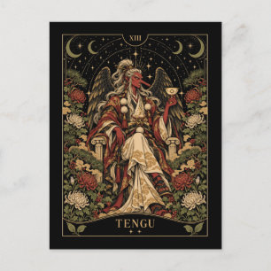 Carte Postale Tengu, Tarot Art Starlit