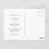 Carte Postale Tenir la main engagement photo romance mariage (Dos)