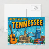 Carte postale TENNESSEE (Devant / Derrière)