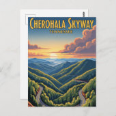 Carte Postale Tennessee Cherohala Skyway Souvenir (Devant / Derrière)