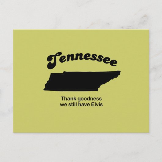 Carte Postale Tennessee devise - Dieu merci (Devant)