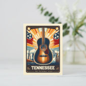 Carte Postale Tennessee | Esprit patriotique Vintage (Debout devant)