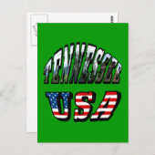 Carte Postale Tennessee et USA Picture Text (Devant / Derrière)