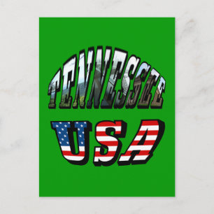 Carte Postale Tennessee et USA Picture Text