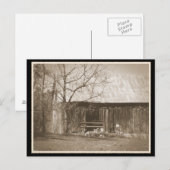 Carte Postale Tennessee Farm Vielle grange (Devant / Derrière)