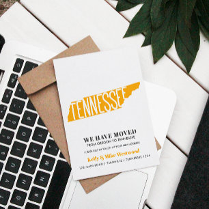 Carte Postale TENNESSEE Nous avons déplacé Nouvelle adresse Nouv