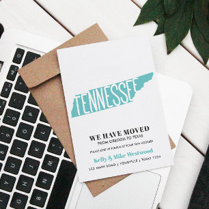 Carte Postale TENNESSEE Nous avons déplacé Nouvelle adresse Nouv
