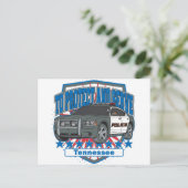 Carte Postale Tennessee pour protéger et servir la voiture de l' (Debout devant)