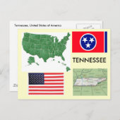 Carte Postale Tennessee, USA (Devant / Derrière)