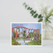 Carte postale Tennessee Vintage Big Letters (Debout devant)