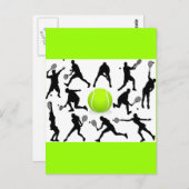Carte Postale tennis (Devant / Derrière)