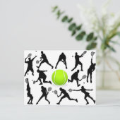 Carte Postale tennis (Debout devant)