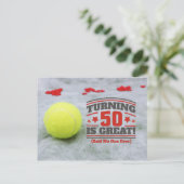 Carte Postale Tennis 50e anniversaire est grand (Debout devant)