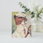 Carte Postale Tennis Cat (Debout devant)