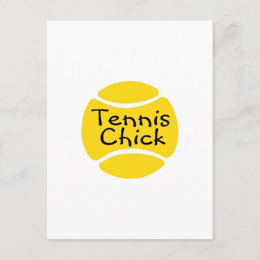 Carte Postale Tennis Chick (Devant)