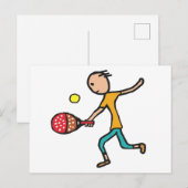 Carte Postale Tennis de padel (Devant / Derrière)