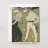 Carte Postale Tennis de pelouse (Devant / Derrière)