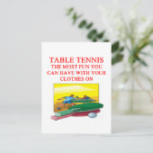Carte Postale tennis de table (Debout devant)