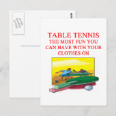 Carte Postale tennis de table (Devant / Derrière)