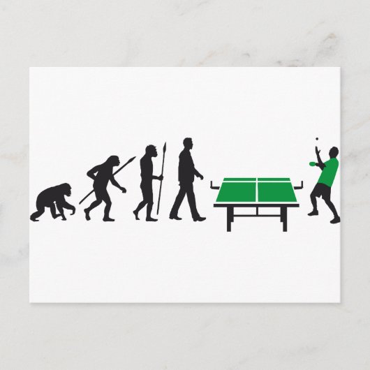 Carte Postale tennis de table (Devant)