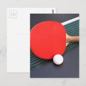 Carte Postale Tennis De Table (Devant / Derrière)