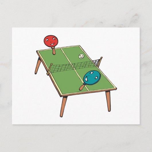 Carte Postale Tennis De Table (Devant)