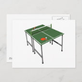 Carte Postale Tennis De Table (Devant / Derrière)