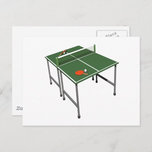Carte Postale Tennis De Table (Devant / Derrière)